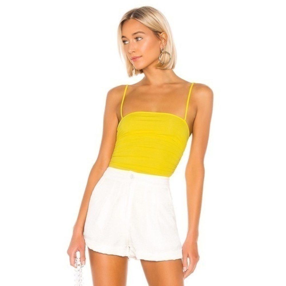 Lovers and Friends Marilyn Bodysuit in Yellow